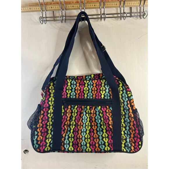 31 Thirty one travel bag carry on shoulder strap handles colors 18"x13" Navy & C - Picture 1 of 8